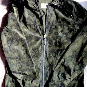 Coach floral wind breaker jacket